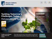 Tablet Screenshot of harper-adams.ac.uk